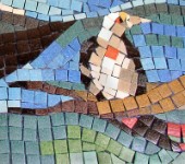 Native American Closeup 7  Glass Tile Mosaic Mural &#38;nbsp;&#38;nbsp;&#38;nbsp; Cado Indians &#38;nbsp;&#38;nbsp;&#38;nbsp; 2003